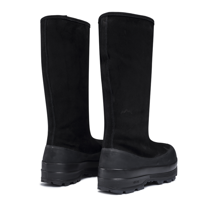 Alta Badia Shearling Black Suede W